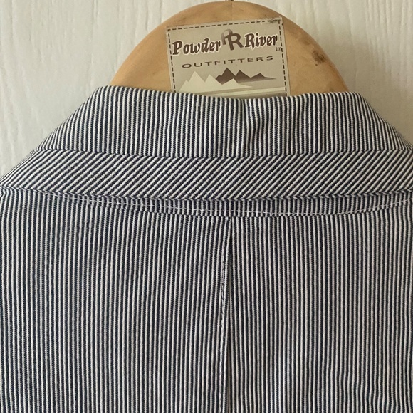 Gap Blue Pinstripe Blazer - Sz 4 - Picture 2 of 6